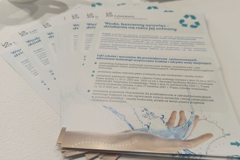 Ulotki promujące projekt